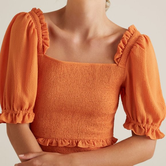 Shirred Mini Dress | Seed Heritage | Size Small | UK 8 - Picture 2 of 4